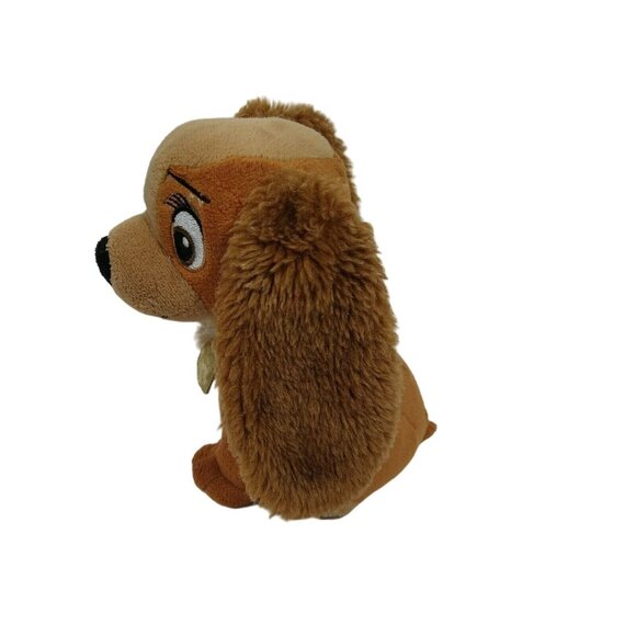 Brown Puppy Dog Plush Toy With Blue Collar Plush Stuffed Animal Toy 6 inch - Picture 2 of 6